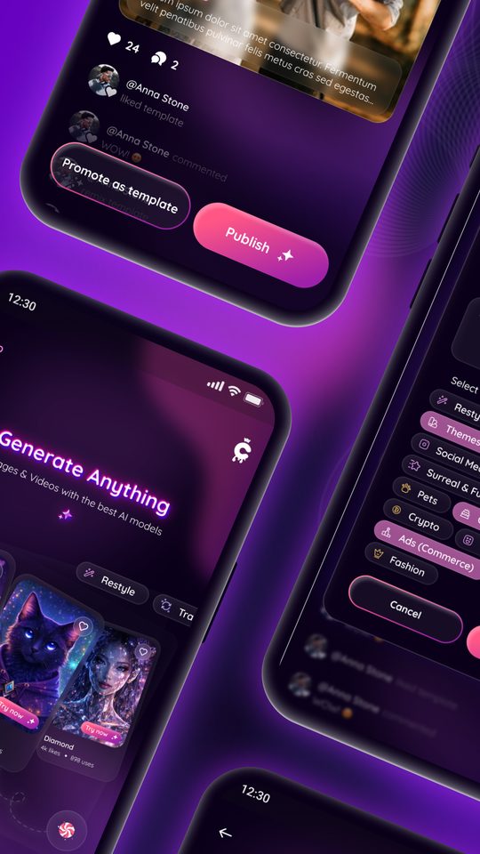 A finished AI creation in Candy Studio